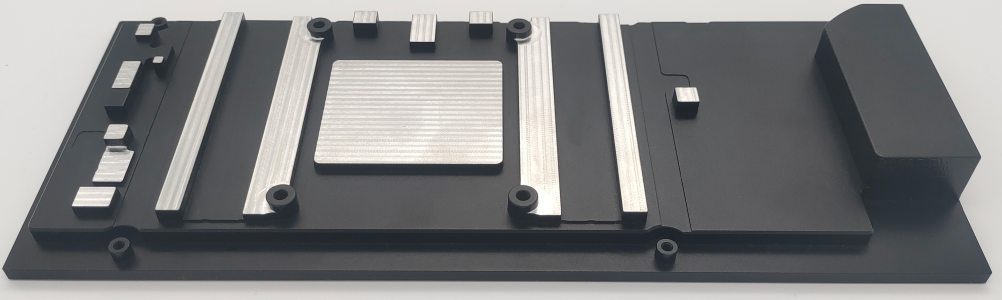 ToneCooling NVIDIA A100 A800 GPU liquid cold plate, aluminium, friction-stir welded, single-slot