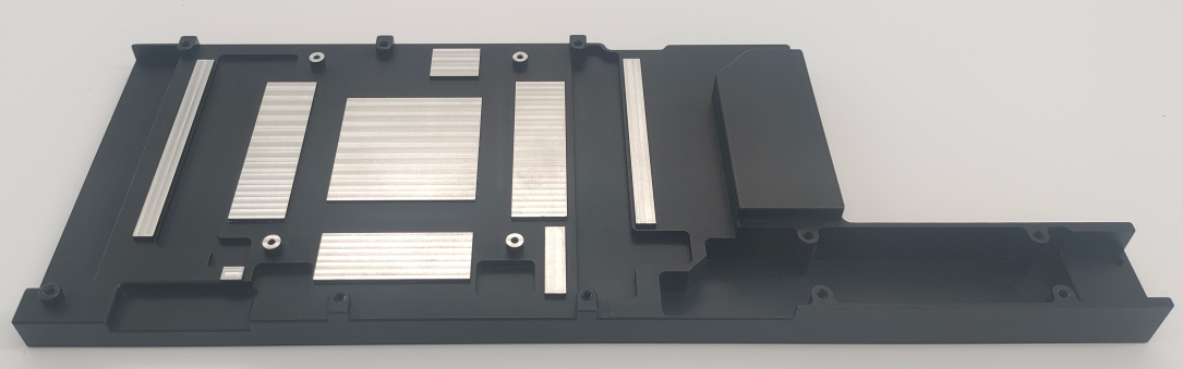 ToneCooling NVIDIA L40 GPU liquid cold plate, copper, friction-stir welded