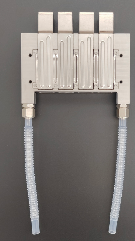 ToneCooling optical module liquid cold plate, copper, ultrasonic welded, multi-position server optical transceiver cooling