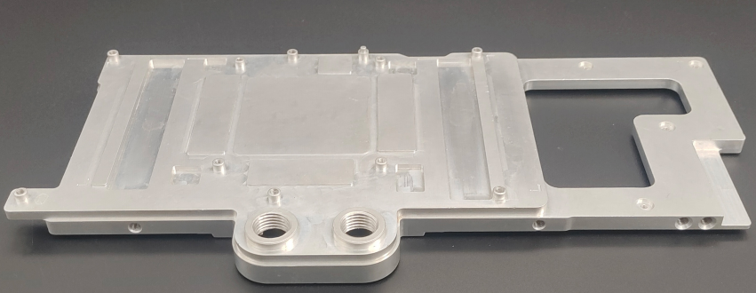 ToneCooling NVIDIA RTX 3080 dual-slot workstation GPU liquid cold plate, aluminium, vacuum brazed