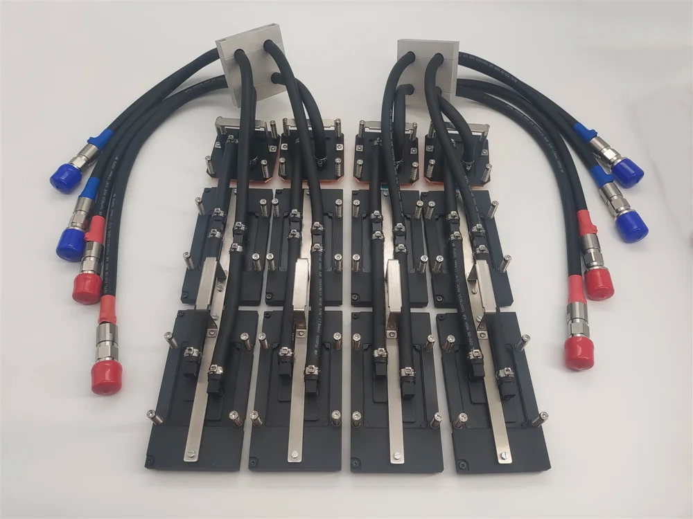 NVIDIA H200 data centre direct-to-chip liquid cold plates with manifold and quick disconnects, ToneCooling Australia